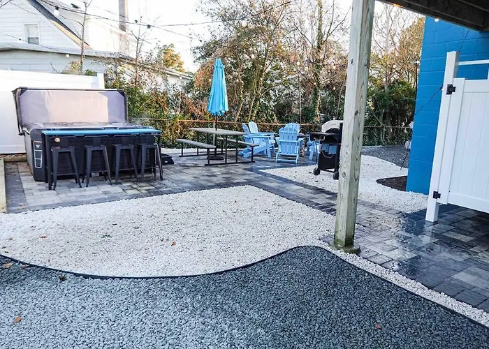 Beach Gem Hot Tub Ev-2Bd-4 Mi Beach And Outlets
